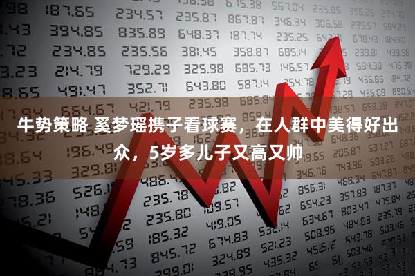 牛势策略 奚梦瑶携子看球赛，在人群中美得好出众，5岁多儿子又高又帅