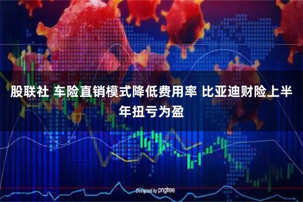 股联社 车险直销模式降低费用率 比亚迪财险上半年扭亏为盈